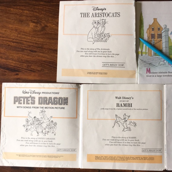 Lot of 5 Vintage Disney 24 Page Read-Along Children's Books ~ No Tapes - Picture 10 of 13